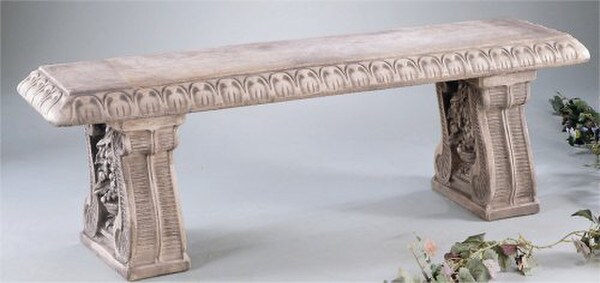 Grape Leaf Straight Garden Bench